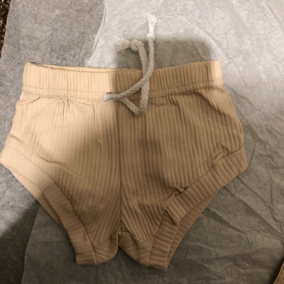 Infant Baby Girls Summer Knit Outfits Ribbed Sleeveless Romper Bloomers Shorts - Picture 5 of 7